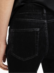 AllSaints Black Hollis Flock Bootcut Jeans - Image 5 of 6