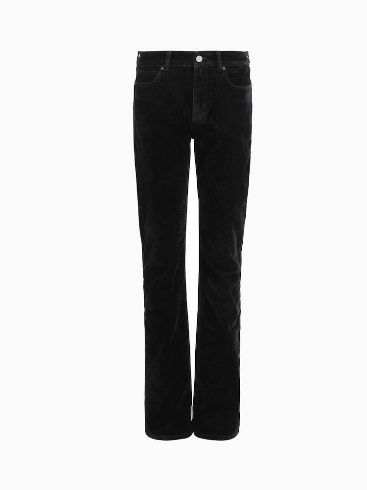 AllSaints Black Hollis Flock Bootcut Jeans - Image 6 of 6