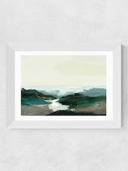 East End Prints Brown Highland View Print by Dan Hobday - Image 2 of 3