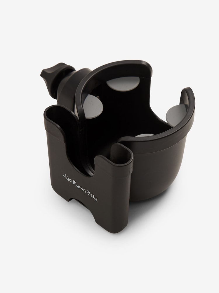 JoJo Maman Bébé Black Cup Holder with Phone Mount - Image 1 of 3 JoJo Maman Bébé Black Cup Holder with Phone Mount - Image 1 of 3