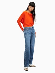 AllSaints Orange Ridley M Crop Jumper - Image 4 of 6
