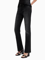 AllSaints Black Haldan Bootcut Jeans - Image 2 of 9