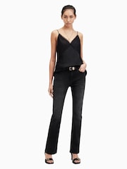 AllSaints Black Haldan Bootcut Jeans - Image 4 of 9