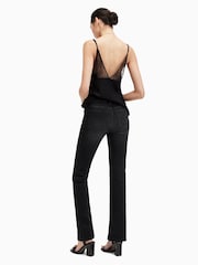 AllSaints Black Haldan Bootcut Jeans - Image 8 of 9