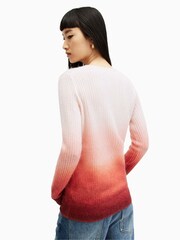 AllSaints Orange Sissy Roll Neck Sweater - Image 2 of 7