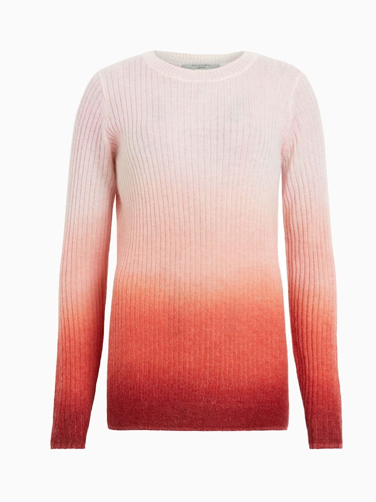 AllSaints Orange Sissy Roll Neck Sweater - Image 7 of 7