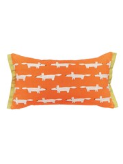 Scion Orange Little Mr Fox Birthday 100% Cotton Cushion - Image 4 of 4