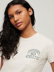 Superdry Nude Athletic Essential Slub 90s T-Shirt - Image 3 of 3