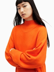 AllSaints Orange Asha Jumper - Image 5 of 6