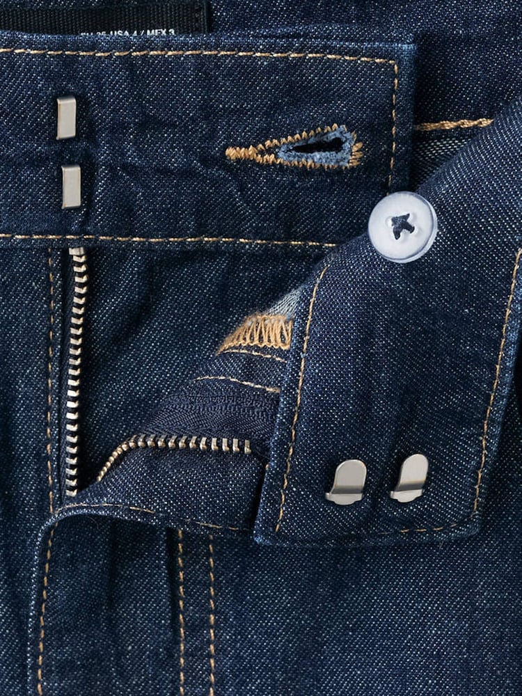 Mango Blue Denim Relaxed-Fit Bermuda Shorts - Image 4 of 4