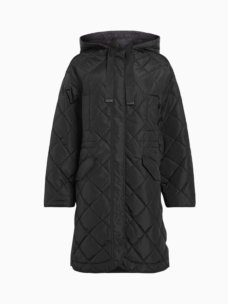 AllSaints Black Rina Liner Coat - Image 5 of 5