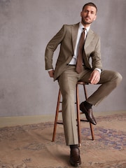 Stone Slim Fit Signature Wool Suit: Jacket - Image 2 of 10