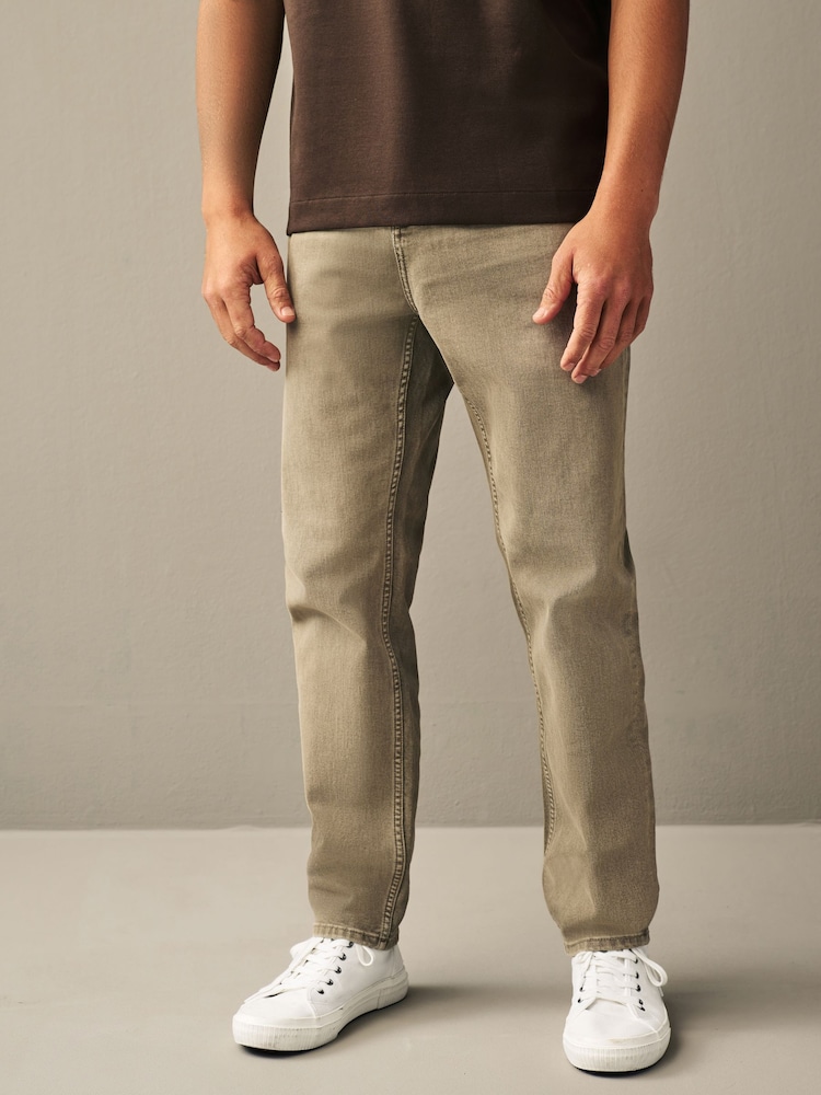 Mushroom Regular Fit Overdyed Denim Jeans - Image 1 of 7