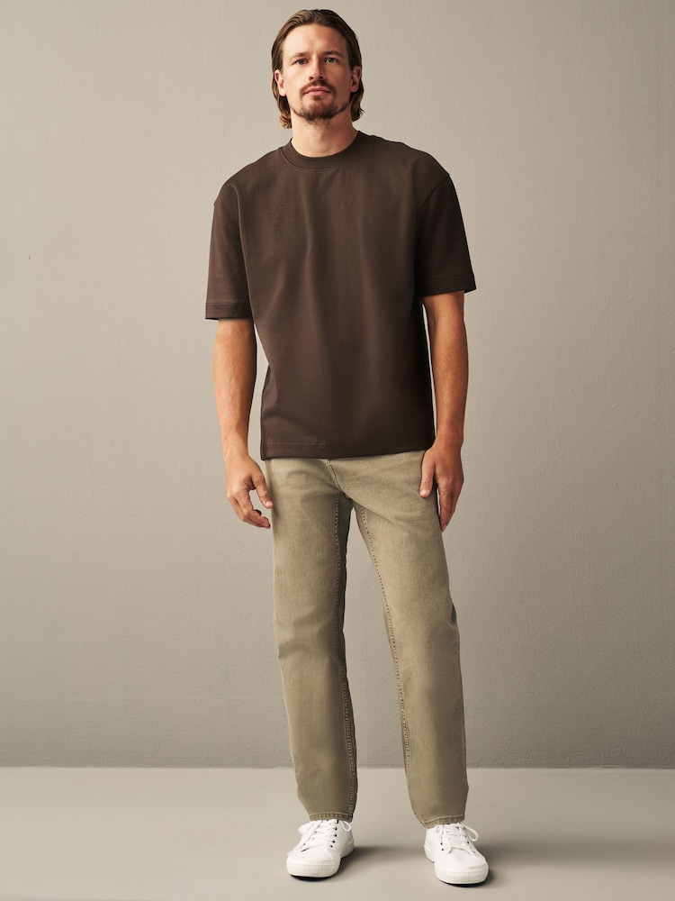 Mushroom Regular Fit Overdyed Denim Jeans - Image 2 of 7