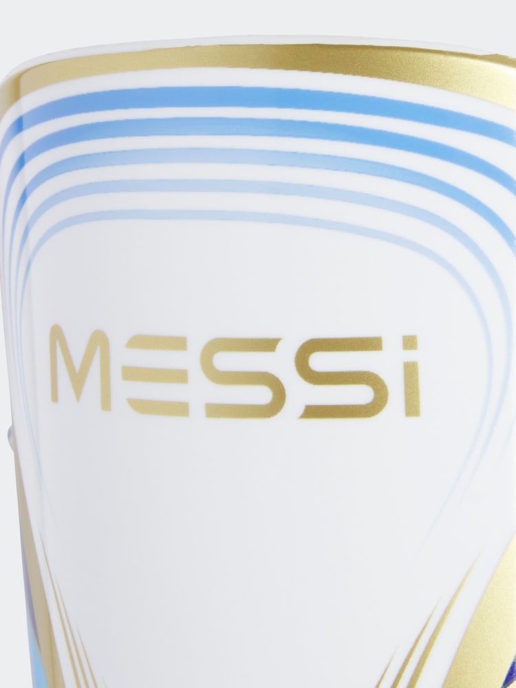 adidas White/Blue Performance Messi Match Shin Guards - Image 5 of 5 adidas White/Blue Performance Messi Match Shin Guards - Image 5 of 5