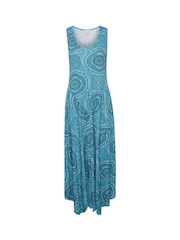 Cream Blue Bastilla Maxi Jersey Dress - Image 4 of 5