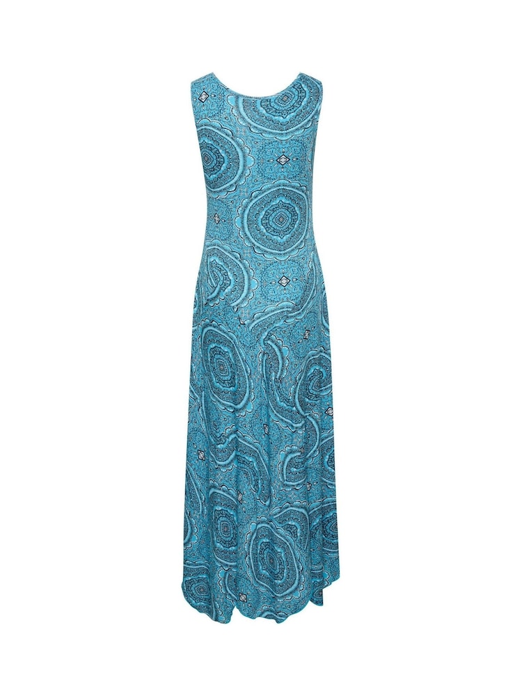 Cream Blue Bastilla Maxi Jersey Dress - Image 5 of 5 Cream Blue Bastilla Maxi Jersey Dress - Image 5 of 5