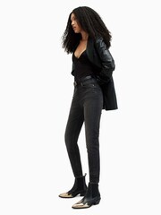 AllSaints Black Dax Vanta Sizeme Jeans - Image 4 of 7