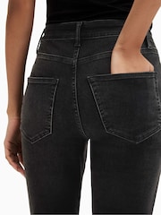 AllSaints Black Dax Vanta Sizeme Jeans - Image 6 of 7