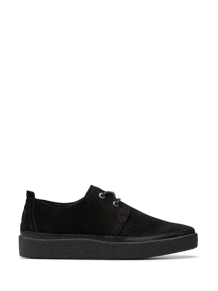 črna Suede - Nizki čevlji Clarks Clarkwood iz usnja z voskom Beeswax - Slika 1 iz 8