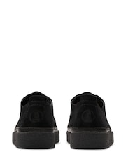 črna Suede - Nizki čevlji Clarks Clarkwood iz usnja z voskom Beeswax - Slika 5 iz 8