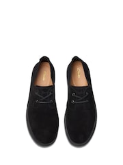 črna Suede - Nizki čevlji Clarks Clarkwood iz usnja z voskom Beeswax - Slika 7 iz 8