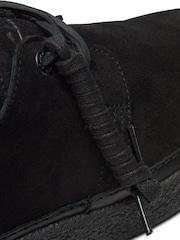 črna Suede - Nizki čevlji Clarks Clarkwood iz usnja z voskom Beeswax - Slika 8 iz 8