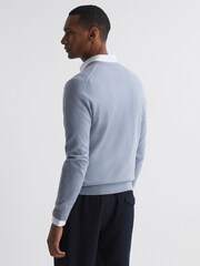 Reiss Porcelain Blue Earl Merino Wool Jumper - Image 5 of 5