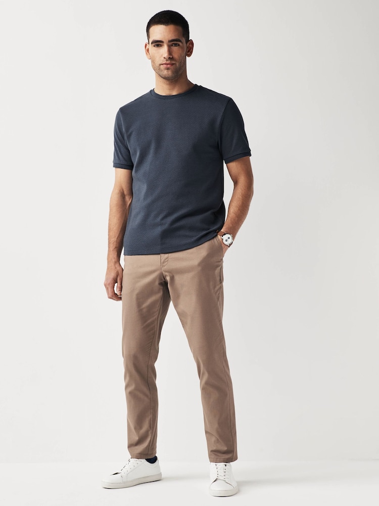 Blue Textured T-Shirt - Image 2 of 7
