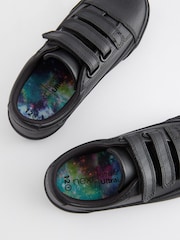 Black Leather Triple Strap School Shoes - Image 5 of 6