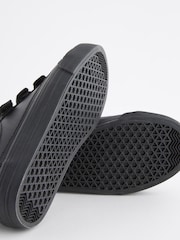 Black Leather Triple Strap School Shoes - Image 6 of 6