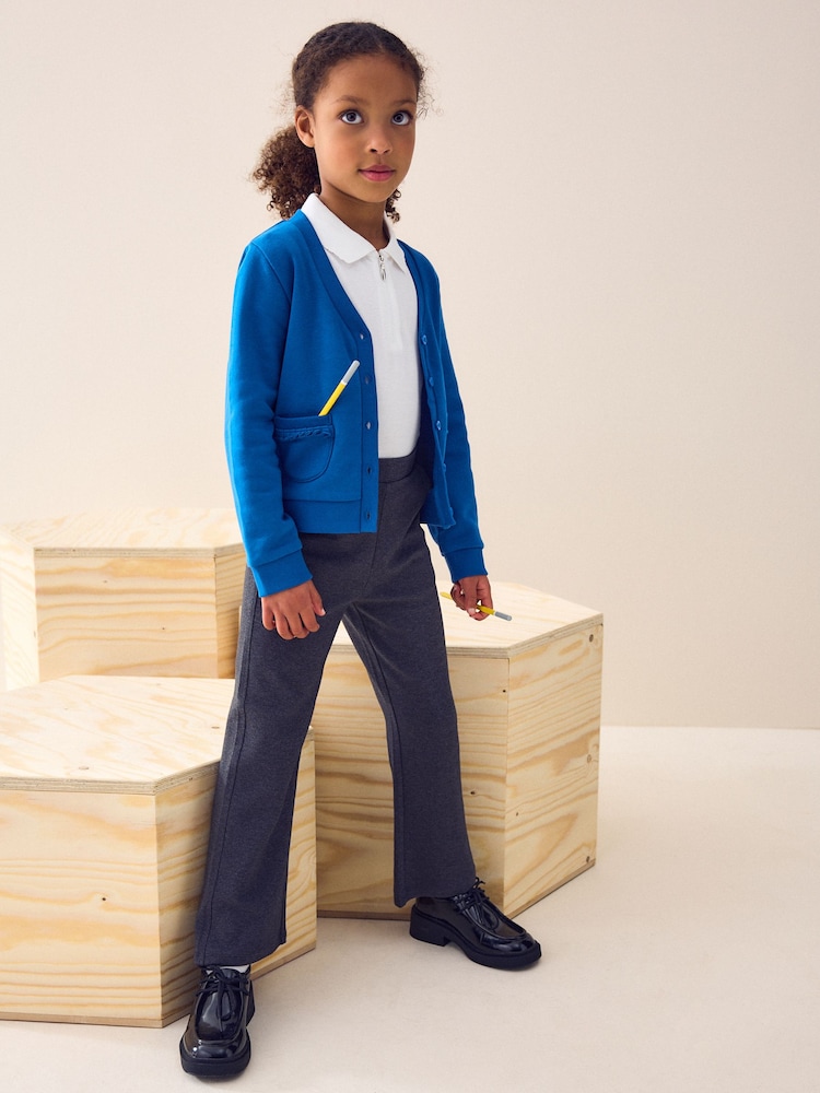 modra - Šolska jopica Cotton Rich Frill Pocket Jersey (3-16let) - Slika 2 iz 5
