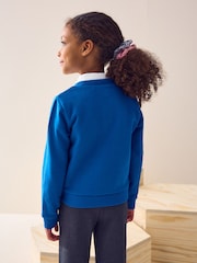 modra - Šolska jopica Cotton Rich Frill Pocket Jersey (3-16let) - Slika 3 iz 5