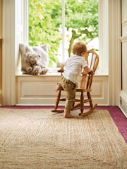 Origins Red Jute Border Rug - Image 1 of 2