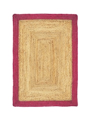 Origins Red Jute Border Rug - Image 2 of 2