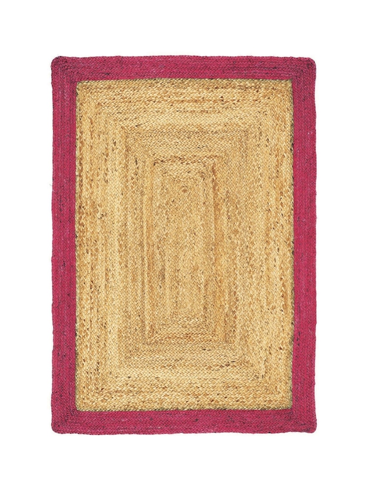 Origins Red Jute Border Rug - Image 2 of 2