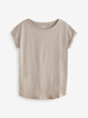 Black/Brown/Blue/Green/Pink Cap Sleeve 100% Cotton T-Shirts 5 Pack - Image 8 of 9