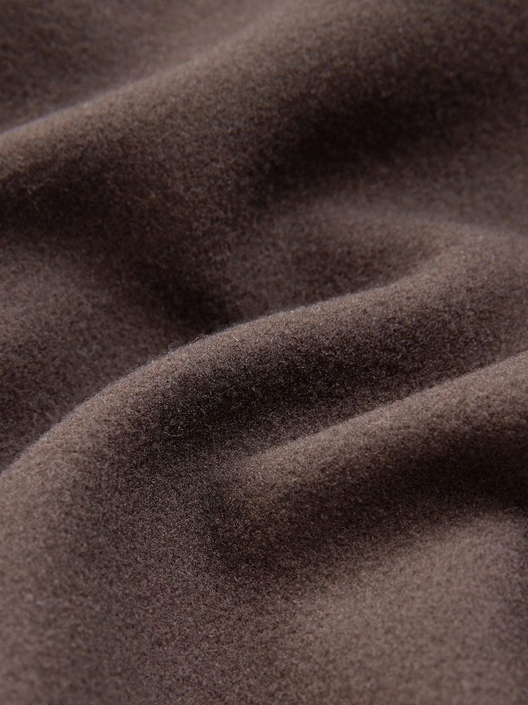 Chocolate Brown Long Belted Maxi Coat - Image 6 of 6
