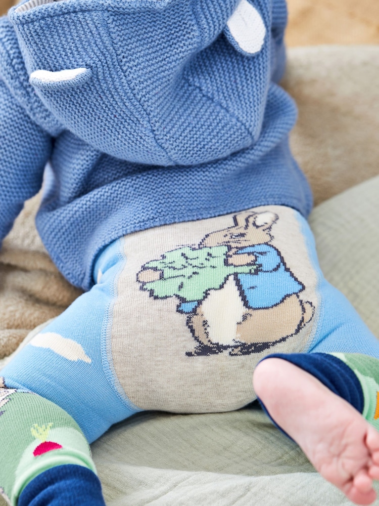 JoJo Maman Bébé Blue Peter Rabbit Scene Leggings - Image 2 of 6