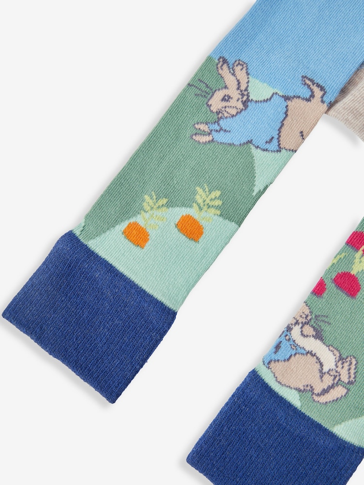 JoJo Maman Bébé Blue Peter Rabbit Scene Leggings - Image 6 of 6
