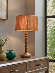 Nina Campbell Natural Ashwood Table Lamp - Image 1 of 5