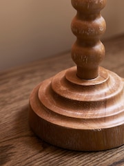 Nina Campbell Natural Ashwood Table Lamp - Image 3 of 5
