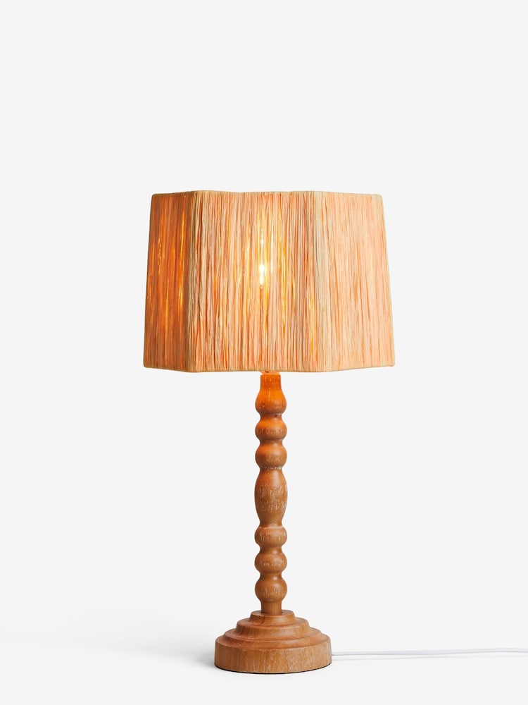Nina Campbell Natural Ashwood Table Lamp - Image 5 of 5