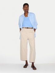 Jigsaw Sky Blue Supima Cotton Scoop Neck T-Shirt - Image 2 of 5