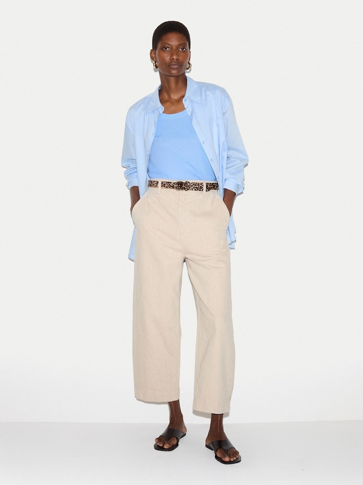 Jigsaw Sky Blue Supima Cotton Scoop Neck T-Shirt - Image 2 of 5