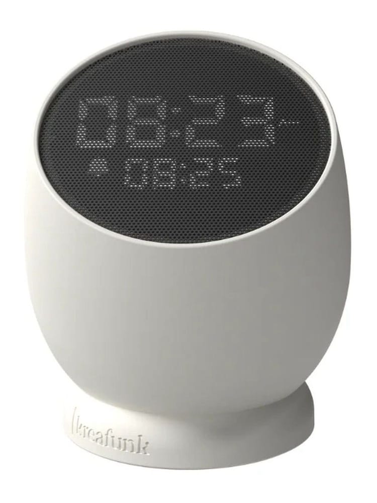 Kreafunk White Bell Alarm Clock with Sound - Image 2 of 4 Kreafunk White Bell Alarm Clock with Sound - Image 2 of 4