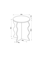 Orange Wiggle Kids Bedside Table - Image 5 of 5