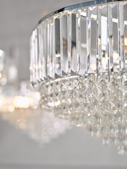 Laura Ashley Chrome Vienna Chandelier Ceiling Light - Image 3 of 4