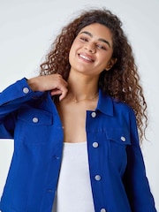 Roman Blue Stretch Pocket Detail Jacket - Image 4 of 5