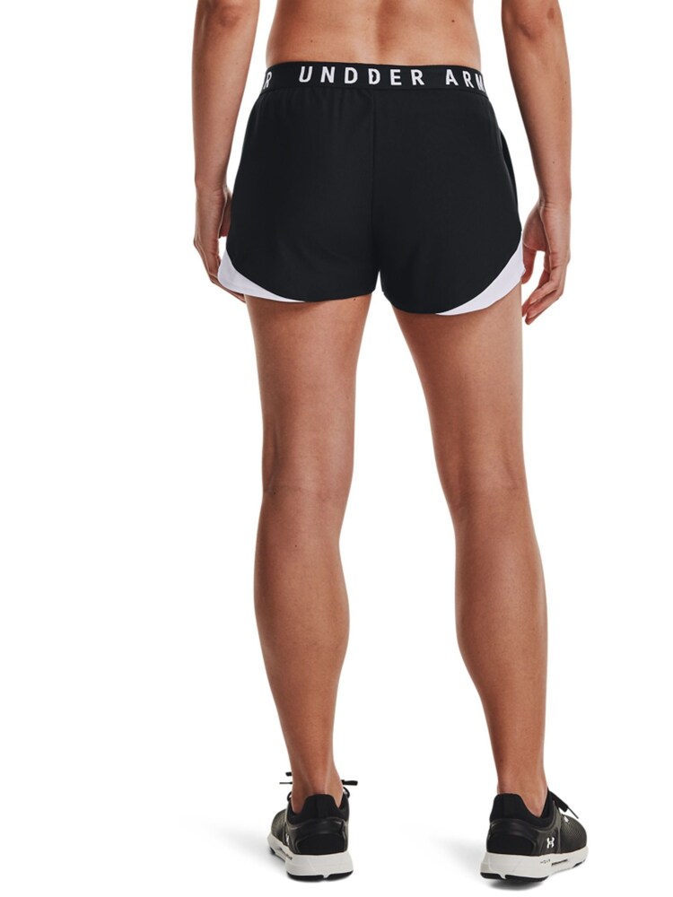 Under Armour Black White Play Up 3.0 Shorts - Image 2 of 6